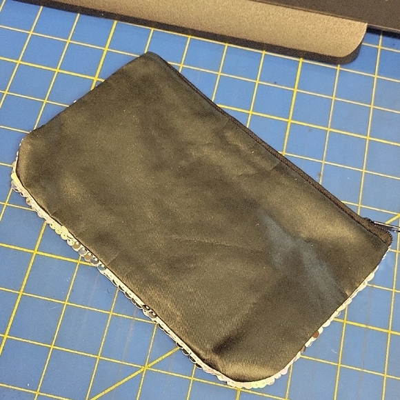 Sequin Clutch in Iridescent Yellow and Pink - Picture 2 of 3